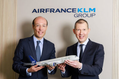 Anko van der Werff, CEO da SAS, e Benjamin Smith, chefe-executivo da Air France-KLM