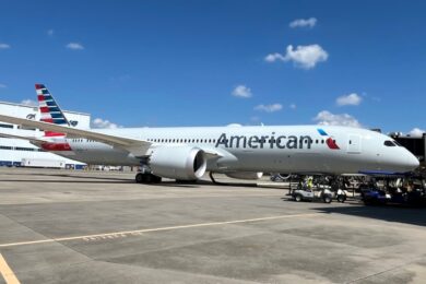 O Boeing 787-9 que marcou a chegada à 1000ª aeronave da frota principal
