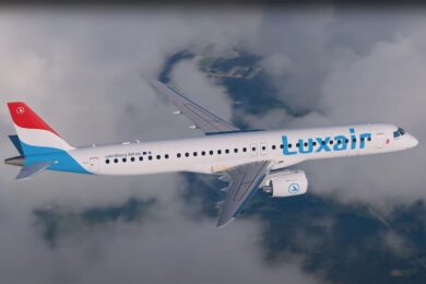 Como ficou a nova pintura da companhia aérea de Luxemburgo