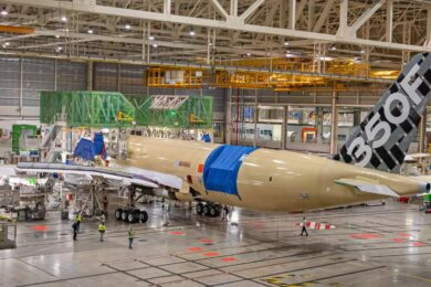 O primeiro protótipo do Airbus A350F
